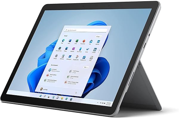 Microsoft Surface Go 3 Ordinateur Portable (Windows 11, écran 10.5'', 8Go RAM, 128Go SSD, Intel Core i3, Wifi, Platine), le 2-en-1 PC/Tablette compact & polyvalent
