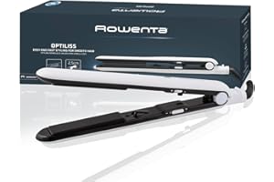 Rowenta Optiliss, Plancha de pelo con revestimiento cerámico para un pelo suave y brillante, 10 temperaturas hasta 230 º, rendimiento de alisado eficiente, sistema de bloqueo, SF3210