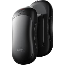 Pack De 2 Calentadores De Manos Recargables OCOOPA - Portátiles, Elegantes En Negro, Calor Potente