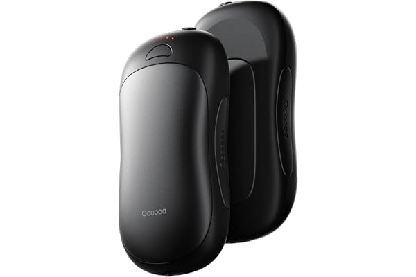 OCOOPA Chauffe-Main Rechargeable 10000mAh USB, Chaufferette Électrique Magnétique Réutilisable, 4 Niveaux de Chaleur, Cadeau Tech pour Hommes, Convient pour Golf, Chasse et Camping, UT3 Pro