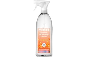 Method Antibacterial Spray, All Purpose Cleaner, Powerful Formula Kills 99.9% of Bacteria, Orange Yuzu, Pack of 1, 828 ml