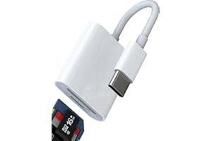 HOYULLI Adaptador Lector Tarjetas SD USB C 2en1 para iPhone 16 15 Pro Micro SD Card Reader TF Memory Memoria para Apple para iPad MacBook Android Cámara Tablet Thunderbolt Tipo C Cable Compatible con Samsung