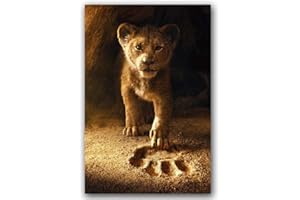 ZMK-720 Art Mural Le Roi Lion Film Affiche Mur Art Toile d'impression sur Toile Peinture Décoratif Image Papier Peint Salon Décor À La Maison @ 50X75 Cm