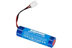 BURGARDEN 3,7V 3500mAh Li-ion Akku für Leifheit Dry&Clean 51000, 51002, 51113, 51114, 51146, Ersatzakku für Leifheit Fenstersauger 1S1P BFN18650