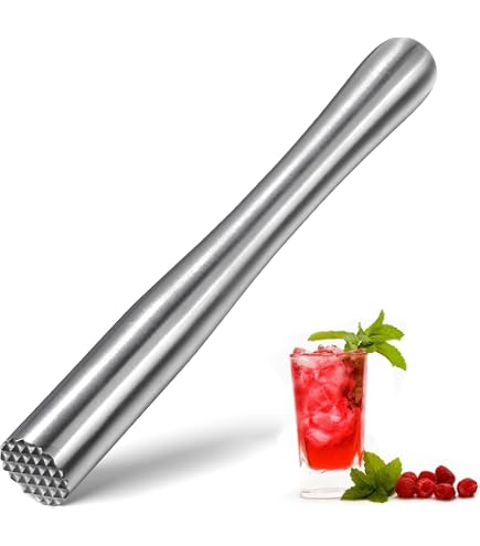 Pilon En Bois Pour Cocktails - Broyeur Glace Et Herbes Style Bar