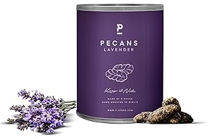 ‎P-STASH P-STASH Pekannuss Honig Lavendel, Edle Pekannüsse 50g, fettfreie Trommelröstung, Nussmischung mit einzigartigen Gewürzkombinationen, Premium Nuts made in Berlin