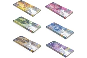 SCRATCH LOVER Scratch Cash Mini Bundle Franchi Svizzeri VIII Serie - Dimensioni Aumentate al 150% - Banconote Finte 25 x 10, 20, 50, 100, 200 e 1000 Franchi Svizzeri VIII Serie, Fac-Simile Franchi Svizzeri