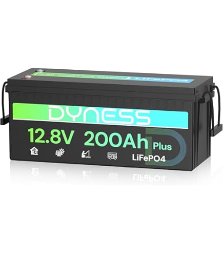 Batteria LiFePO4 12V 200Ah, 5000 Cicli, Per Camper, Barche, Solare, Sostituisce AGM, Peso 21,4 Kg