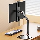 TriLine Monit&ouml;r Tablet iPad Telefon Tutucu 12-16 İn&ccedil; Universal Metal 360&deg; Derece D&ouml;ner Stand