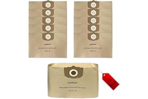 JoyBros Sacchetti di Carta per Kärcher KFI 357 wd2 Plus WD3s 2.863-314.0 WD3 kwd3 KWD1-2 SE 4001 Plus Aspirapolvere Sacchetti per la Polvere(10 PEZZI)