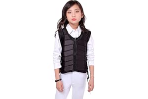 TentHome Unisex Bambini Gilet di Protezione Equestre EVA imbottito sicurezza equitazione attrezzature di Protezione del Corpo Guardia Gilet di assorbimento degli Urti