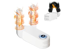 DASIAUTOEM Asciuga Scarpiera Elettrico, Scaldascarpe Intelligente Asciuga Stivali, Asciugatura Rapida, Rimozione dei Batteri UVC, 360° Asciugatura per Scarpe, Scarponi da Sci, Guanti, Calze