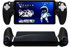 Buziba Custodia protettiva in silicone per controller PS5 Playstation Portal Handheld Game Console Custodia in gomma morbida (nero)