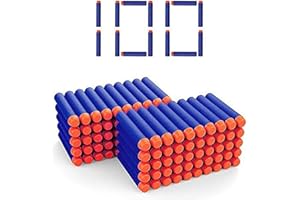 DEWEL 7.2cm Refill Foam Darts, 100pcs Blue Dart Refill Foam Bullets for Nerf N-strike Elite Series, Toy Guns Bullets Darts Refill Compatible with All Elite Blasters, Outdoor Games Sports