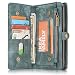 Produktbild iPhone/Samsung Leder Handytasche Case Hülle Geldbörse mit Kartenfach abnehmbar Magnet Handy Schutzhülle für Samsung Galaxy S8 in Blau