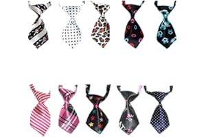 GOGO Lot de 10 cravates pour chien Thème Noël