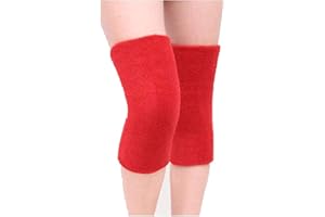 Afinder Damen Herren Knieschoner Kniebandage Knieschützer Schoner Proteckor Komfort warme Dicke KnieprotektorAnti-Rutsch Beinwärmer Kniewärmer Indoor Sport Beschützer für Fahrrad Motorrad