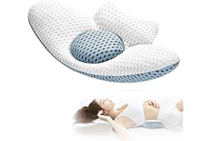 Idle Hippo 3D Lendenkissen Orthopädisches Lendenkissen aus zur Linderung von Schmerzen im unteren Rücken, ergonomisches (L)