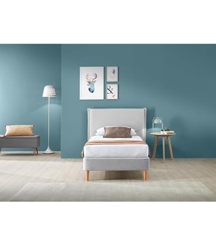 Letto Matrimoniale Dana Con Contenitore | Rivestimento Tessuto Blu | Made In Italy | Materasso Incluso 160x190 Cm - Foto 4