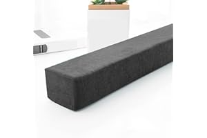 XIEMINLE Armlehnen-Kissen für Sofa, Kopfteil, Bettbrücke, Doppelbett zu Einzel-/Doppel-/Kingsize-Bett, langes Bett, Sofa, Lückenfüller, abnehmbares Armlehnen-Kissen für Hotel, 180 x 10 x 10 cm, Grau 2