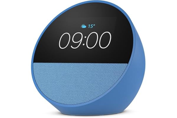 Amazon Echo Spot (última generación) | Despertador inteligente con sonido de calidad y Alexa | Azul