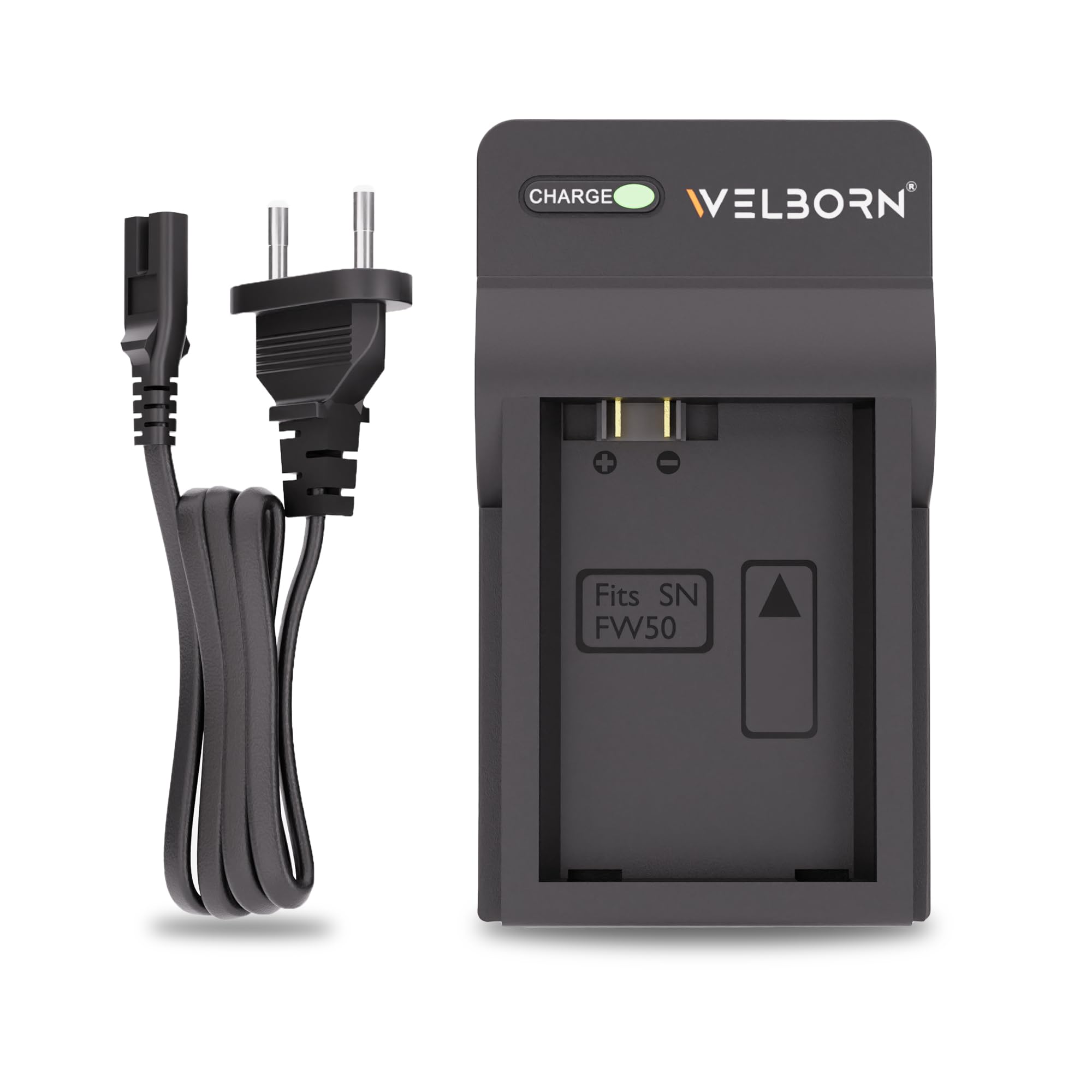 WELBORN Camera Battery Charger for Sony NP-FW50 Battery Comaptiable with A7/A7II/A7R A5100 NEX6 A6000 Cameras