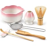 Valkyrie 7 Par&ccedil;a Matcha Seti Chasen &Ccedil;ırpıcı Chawan Kase Chashaku Kaşık S&uuml;zge&ccedil; ve Stand