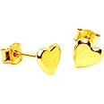 Arranview Jewellery Heart Stud Earring - 9ct Gold