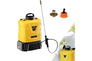 WITLIGHT Mellif Backpack Pump Sprayer 4 Gallon, 70 Psi Cordless Pressure Garden Sprayer,Compatible with Dewalt Battery(Not Included),2.6 Ft Telescopic Wand & 3 Nozzles & Widened Shoulder Strap