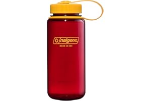 Nalgene Sustain Butelka na wodę z tritanu bez BPA wykonana z materiału pochodzącego z 50% plastikowych odpadów, 470 g, szeroki otwór