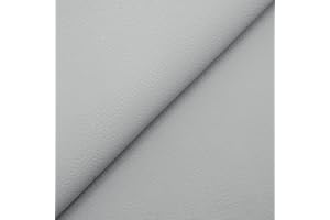 DESHOME Cloe - Ecopelle al metro Similpelle Finta pelle Idrorepellente Tessuto Stoffa in Ecopelle h 140 cm per rivestimento sedie, divani, cuscini, tappezzeria, borse 1 metro Grigio luce