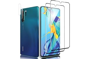 Three-Tree Kamera für Panzerglas & Schutzfolie für Panzerglas für Huawei P30 Pro, 2&2 Stück Folie [3D-Volle Bedeckung 9H Anti-Bläschen] Displayfolie für Huawei P30 Pro