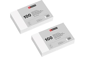 Miquelrius - 200 g/m² kartongkort, studie- och oppositionskort, paket med 200 enkla anteckningsböcker, storlek 95 x 65 mm, fl