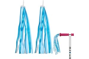 MIETONG 1 Pair Bicycle Handlebar Streamers - Kids Bike Streamers Childrens Colorful Bicycle Handlebar Grips Tassel Ribbons, Scooter Tassels For Girls Boys Bicycle Scooter Accessories