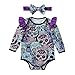 Produktbild Baby Jungen Mädchen Neugeborenen Langarm Cartoon-Schädel Strampler Overall Kleidung und Stirnband 2 Stück Outfits Halloween Karneval Party Kleid von Innerternet
