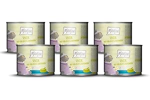 MjAMjAM - Mokra karma Premium dla kotów - Senior - DUO z delikatną kaczką i królikiem, 6 opakowań (6x200g), bezzbożowa