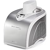 Ariete 693 Gran Gelato Metal - Gelatiera Autorefrigerante con Compressore - Gelati e Sorbetti - Cestello Removibile 1 L - Dis