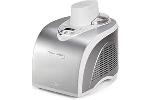 Ariete 693 Maszynka do lodów z wyświetlaczem LCD Gran Gelato metal-693, 135 W, srebrna