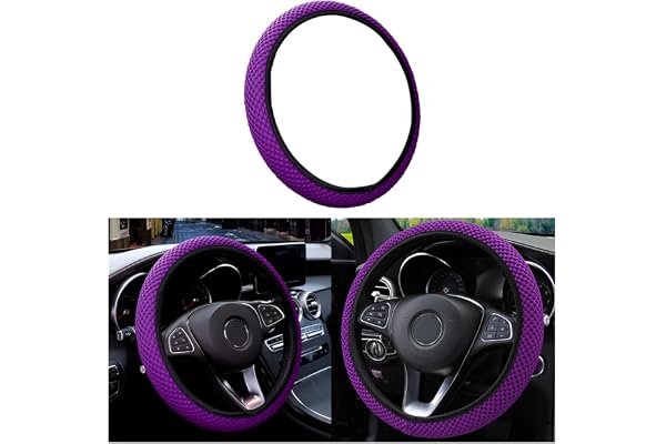 CGEAMDY Couvre-volant universel 37-38 cm, microfibre respirante soie glacée, antidérapante, chaude hiver fraîche été (violet1)