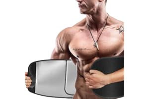 JiaYouLC Women Men Sweat Belt for Weight Loss Adjustable Back Lumbar Support Waist Trimmer Trainer Sauna Effect Fat Burner Girdles Belt for Exercise Workout Sports