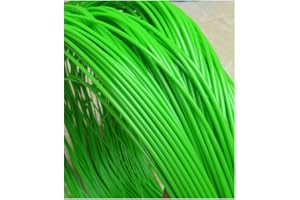 FEYART Rundes Kunststoff-Rattan, 2,5 mm, Kunststoffgeflecht, rund, künstliches Rattan, für Reparaturen und Heimwerker, Weben, Aufbewahrungskorb (Grasgrün)