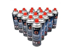 EUROCATCH Cartuccia di Gas - 16 Pezzi - Gas butano - bombole di Gas - Prese a Gas butano - Ricarica - 227 g