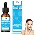 Glycolic Acid Gel for Face, Peeling Solution for Glowing Skin, Glycolic Acid 30% with Chamomile Extract & Green Tea Extract, Exfoliating Gel for Face, Refresh & Smooth, Facial Exfoliant or Peel