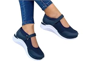 NUSGEAR 2023 Baskets Chaussures femmes Faciles à mettre et à enlever Sandales compensées à Chaussures à semelles épaisses Sandales De Sport à Glissière Orthopédiques Pour Femmes, Sandales Confortables Sport