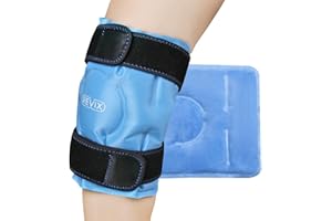 REVIX Ice Pack for Knee Pain Relief, Reusable Gel Ice Wrap for Leg Injuries, Swelling, Knee Replacement Surgery, Cold Compress Therapy for Arthritis, Meniscus Tear and ACL Blue