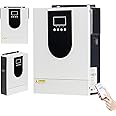 ASnwpaK 3200W 2000W Hybrid Solar Inverter, 12V 24V-220V Pure Sine Wave, MPPT Solar Charge Controller, Off Grid Home RV Camper