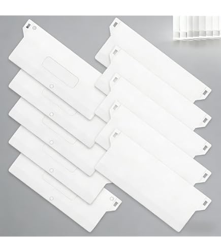 Confezione Da 20 Tende Verticali E 10 Metri Di Catena Bianca Da 89 Mm Per Tende Da Porta E Da Finestra 86944979