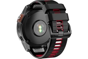 U-LIMVE Pasek do zegarka Garmin Fenix 6 Pro/Fenix 6/Fenix 7/Fenix 7 Pro/Fenix 5/Epix Pro 47 mm, 22 mm silikonowe paski zamienne QuickFit do Garmin Forerunner 965/955/945/935