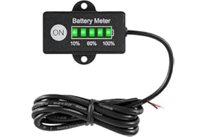 HonorMeet 12 / 24V LED Compteur de capacité de batterie de, moniteur d'état de décharge pour équipement d'entretien des sols de la machine de nettoyage des chariots élévateurs