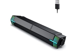 Jeecoo M20 Altavoces PC,2 in 1 Barra de Sonido Pc Altavoces Bluetooth Suministro de energía USB Estéreo Altavoces Ordenador c